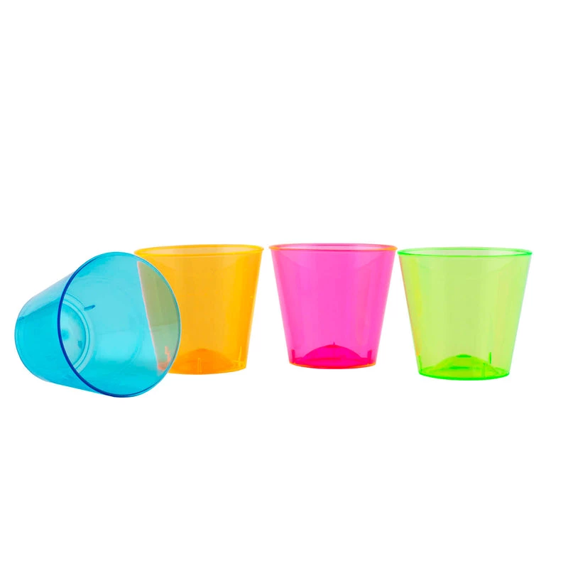 Outlet 🛒 Bars Shot Glasses - Assorted Neon - 50ct. - 1 Ounce 🤩 1 Outlet 🛒 Bars Shot Glasses - Assorted Neon - 50ct. - 1 Ounce 🤩