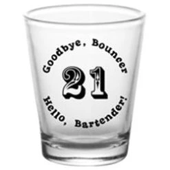 Brand new 😉 Bars 🎂 Birthday Themed Shot Glasses ⭐ -BARS Sales Store 21st birthday shot glass 250 2 800x