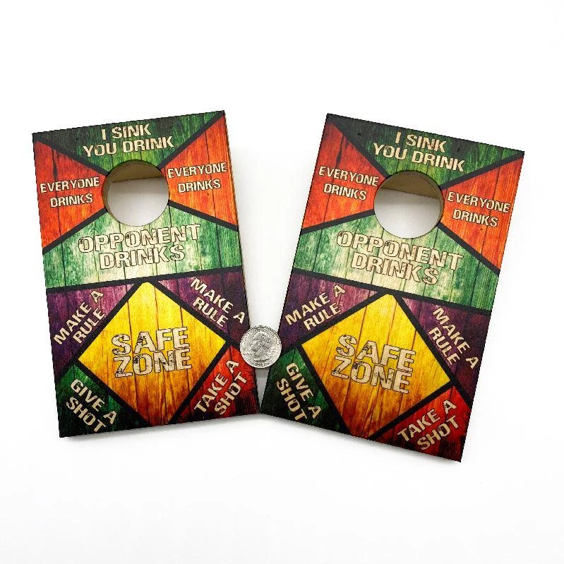 New ✔️ Bars Quarter Master - Tabletop Cornhole Game With Quarters - Zones (2 Boards) ✔️ 3 New ✔️ Bars Quarter Master - Tabletop Cornhole Game With Quarters - Zones (2 Boards) ✔️ - Image 3