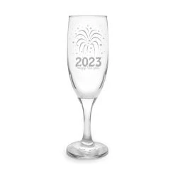 Outlet 💯 Bars Champagne New Years Glass - Year 2023 - 7.5 Ounce Flute 🛒