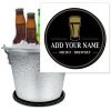 Coupon 🎉 Bars ADD YOUR NAME - Micro-Brewery Beer Bucket Coaster 🤩