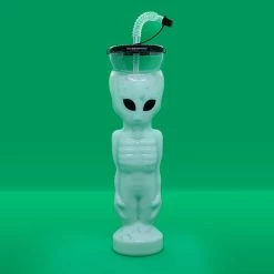 Best reviews of 👍 Bars BarConic® Alien Party Yard Cup W/ Lid And Straw - 27 Ounce ✨ -BARS Sales Store alien party yard back green back 800x