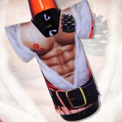 Best Pirce 🛒 Bars Naughty Santa T-Shirt Style Bottle Cooler ❤️