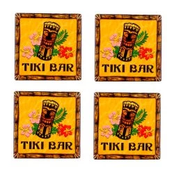 Top 10 🔥 Bars BarConic® Ceramic Tiki Coaster - Set Of 4 🎉