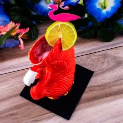 Buy 🔔 Bars BarConic® Flamingo - Tiki Drinkware - 16 Ounce 🔔 -BARS Sales Store barconic flamingo scene2 800x