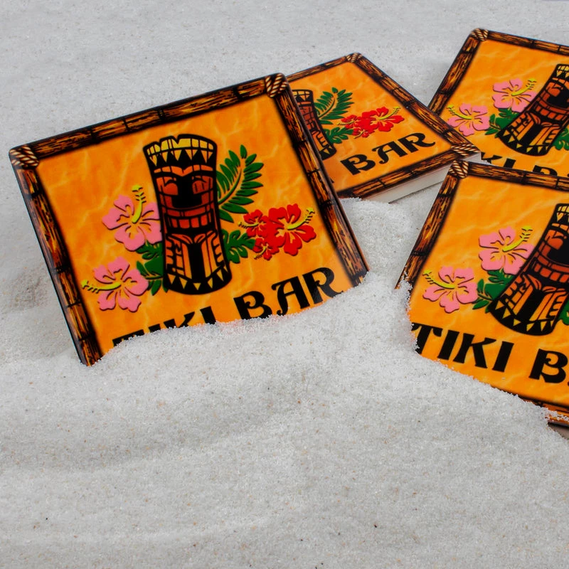 Top 10 🔥 Bars BarConic® Ceramic Tiki Coaster - Set Of 4 🎉 4 Top 10 🔥 Bars BarConic® Ceramic Tiki Coaster - Set Of 4 🎉 - Image 4
