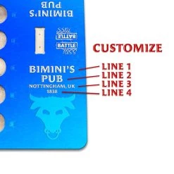 Promo 🎉 Bars CUSTOMIZABLE Battle Toss - 2 Player Ring Toss Game - Bull - Multiple Colors Available! 😍 -BARS Sales Store battle toss ring hook game bull blue customize personalize 4 four lines 800x