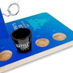 Promo 🎉 Bars CUSTOMIZABLE Battle Toss - 2 Player Ring Toss Game - Bull - Multiple Colors Available! 😍 -BARS Sales Store battle toss ring hook game bull blue shot glass 800x