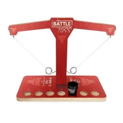 Promo 🎉 Bars CUSTOMIZABLE Battle Toss - 2 Player Ring Toss Game - Bull - Multiple Colors Available! 😍 -BARS Sales Store battle toss ring hook game bull red main 800x