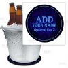 Best Pirce 😀 Bars ADD YOUR NAME - Blue Grunge Beer Bucket Coaster 🎁
