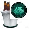 Cheap 🧨 Bars ADD YOUR NAME - Teal Grunge Beer Bucket Coaster 🧨