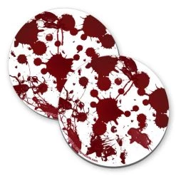Discount 🎉 Bars Foam Kolorcoat™ Coaster - 4 Inch Round Blood Splatter 🛒