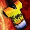Top 10 👍 Bars T-Shirt Style Bottle Cooler - Hawaiian Sunset 💯