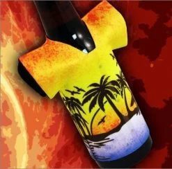 Top 10 👍 Bars T-Shirt Style Bottle Cooler - Hawaiian Sunset 💯