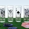 Cheapest 🎁 Bars Poker Shot Glass Set 🧨
