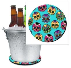 New π€© Bars Beer Bucket Coaster - Sugar Skulls (Serveral Colors Available) π