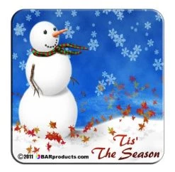 Coupon 🎁 Bars Cork Bottom Coasters - 🎅 Christmas Theme - 4" 🔔 -BARS Sales Store coaster happy holidays 4 bs 800x