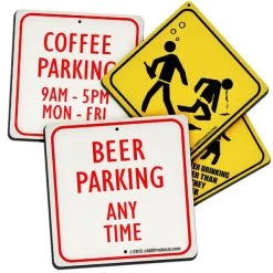 Hot Sale π Bars Foam Kolorcoatβ’ Coaster - 3.5 Inch Square - Street Signs π