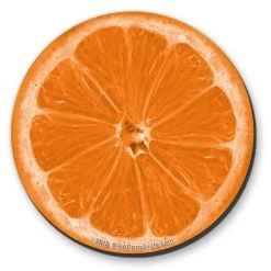 Budget ⭐ Bars Foam Kolorcoat™ Coaster - 4 Inch Round - Citrus 🎁 -BARS Sales Store coaster round orange 2 800x