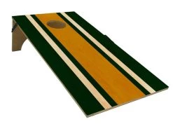 Promo 😍 Bars CUSTOMIZABLE Cornhole Game Boards - Sports Themed - Several Team Color Options - 22" X 44" 👍 -BARS Sales Store cornhole web grn yel wht main 800x