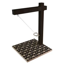 Outlet 💯 Bars Large Tabletop Ring Toss Game - Black Skulls 👏 -BARS Sales Store custom ring toss game blk skulls 1 800x