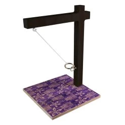 Best Sale 🔥 Bars Large Tabletop Ring Toss Game - Tiki Purple 👏 -BARS Sales Store custom ring toss game purple tiki 1 800x