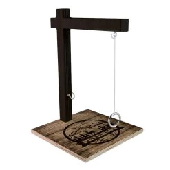 Coupon ⌛ Bars CUSTOMIZABLE Large Tabletop Ring Toss Game - Rustic Outdoors ✨