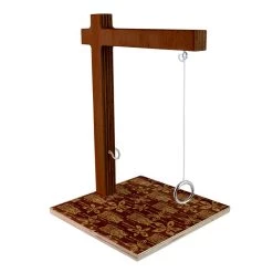 Best Pirce ❤️ Bars Large Tabletop Ring Toss Game - Tiki Wood 🛒