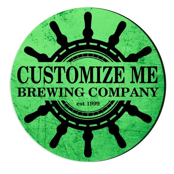 Hot Sale 🛒 Bars CUSTOMIZABLE Coaster - Ship Wheel Design - 4in Round Foam ✔️ 4 Hot Sale 🛒 Bars CUSTOMIZABLE Coaster - Ship Wheel Design - 4in Round Foam ✔️ - Image 4