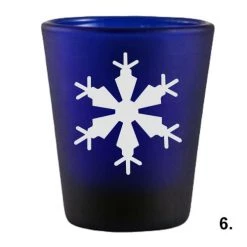 Best Sale 😀 Bars 1.5oz Snowflakes Shots Glass Set 🎉 -BARS Sales Store dark blue snow flakes 6 800x