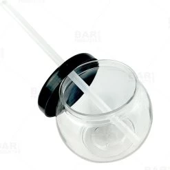 Best Pirce 😍 Bars BarConic® Plastic Fishbowl Drinkware - Clear - 20 Ounce - With Lid And Straw ⌛ -BARS Sales Store dw fbwlid clr20 800 open lid white bg bpc 800x