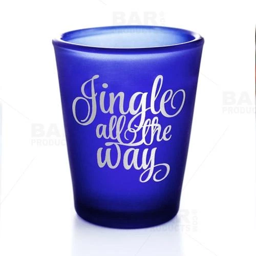 Best deal ✔️ Bars BarConic® Dark Blue Frosted Shot Glass - Jingle All The Way - 1.5oz 🔔 1 Best deal ✔️ Bars BarConic® Dark Blue Frosted Shot Glass - Jingle All The Way - 1.5oz 🔔
