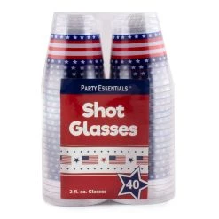 Best reviews of 😀 Bars 2 Ounce - Flag Print Shot Glasses - 40ct. 🎉