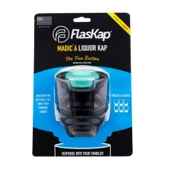 Best Pirce 🎉 Bars FlasKap Liquor Lid For Large Tumblers - Madic - 6oz (Color Options) 👏 -BARS Sales Store flaskap clean seafoam green 6oz 800x