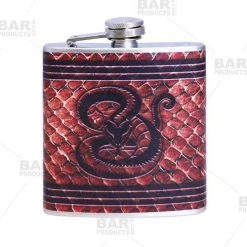 Best Sale 🔔 Bars Stainless Steel Hip Flask - Leather Snake Design - Several Size Options ❤️ 7 Best Sale 🔔 Bars Stainless Steel Hip Flask - Leather Snake Design - Several Size Options ❤️ -BARS Sales Store flasks printed size bp 6oz snake500 800x