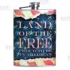 Best Pirce 😀 Bars Stainless Steel Hip Flask - Vintage Patriotic Design - Several Size Options 😉
