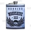 Top 10 ❤️ Bars Stainless Steel Hip Flask - Moonshine Design - Several Size Options ✔️