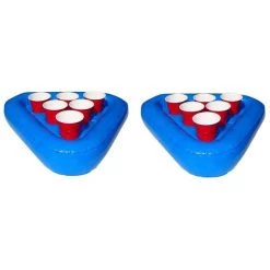Coupon 🔥 Bars Floating Beer Pong Rack - Inflatable - Set Of Two 😀