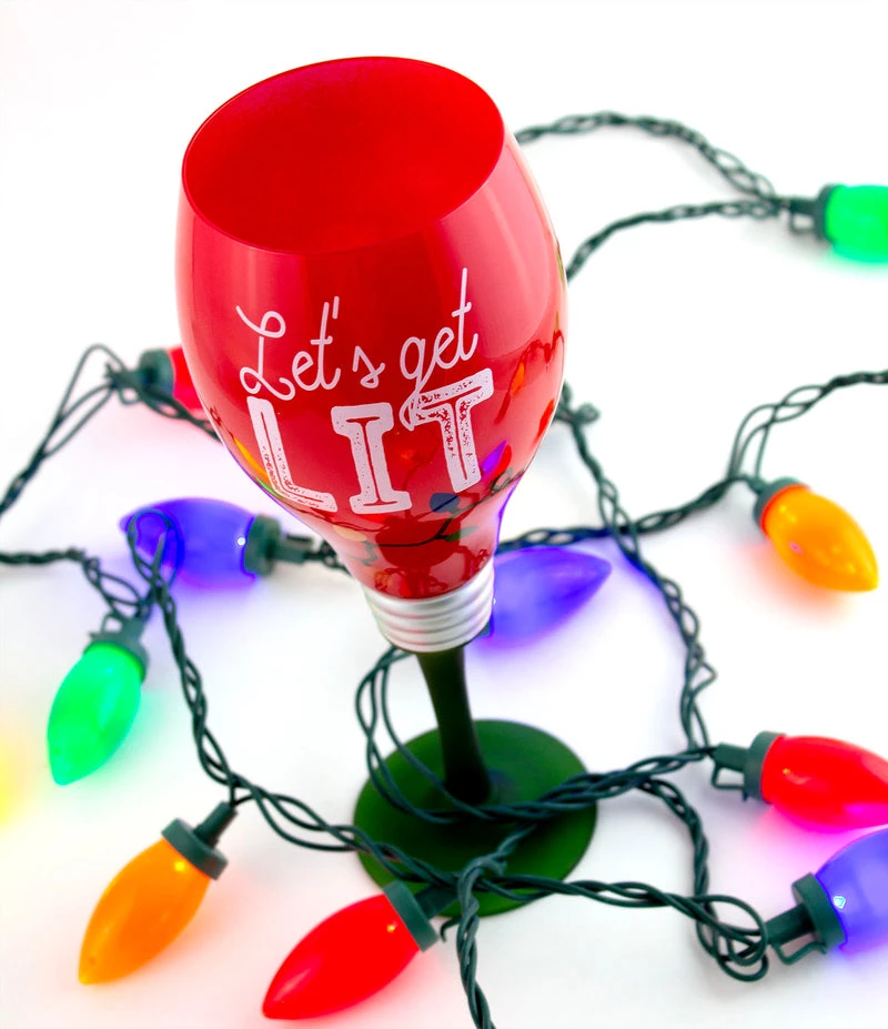 Best deal 😉 Bars Holiday Novelty Wine Glass - Let's Get Lit - 20 Ounce 🥰 1 Best deal 😉 Bars Holiday Novelty Wine Glass - Let's Get Lit - 20 Ounce 🥰