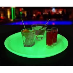 Flash Sale ๐ Bars Glow In The Dark Round Serving Tray - 14" ๐