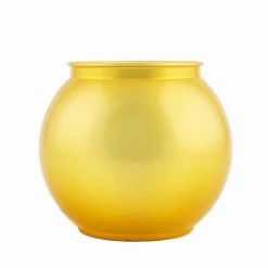 Deals 🛒 Bars Gold Plastic Fish Bowl - 24 Ounce 😍