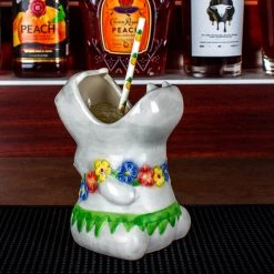 Promo ✨ Bars Tiki Drinkware - The Happy Hippo - 14 Ounce - BarConic® 🛒 -BARS Sales Store hippo tiki scene1 800x