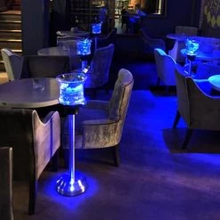 Budget 🎁 Bars Ice Bucket Wine Bottle Cooler Stand Plus Charging Station - LED 💯 -BARS Sales Store icenight 800x