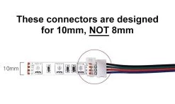 Cheap ⌛ Bars 4 Pin LED Strip To Power Connector - 10mm 😉 -BARS Sales Store led con type1 led strip to strip connector 10mm 4 pin connected 1 800x