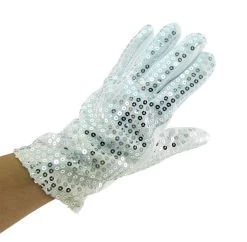 Promo ❤️ Bars Sequin Glove - Rock Star LED Left Hand 🔔