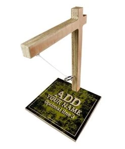 Brand new ❤️ Bars ADD YOUR NAME Large Tabletop Ring Toss Game - Grunge Gold 🔔 -BARS Sales Store lg g rt lrg grung yel 2 800x