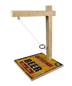 Brand new 🌟 Bars ADD YOUR NAME Large Tabletop Ring Toss Game - Ice Cold Beer 👍