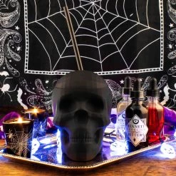 Promo 😀 Bars Skull Cup W/ Straw And Lid - 22 Ounce (Color Options) ✨ -BARS Sales Store matte black skull scene1 800x