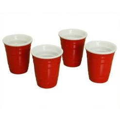 New ✨ Bars Mini Red Cup Shot Glasses Set (4 Pack) 🤩