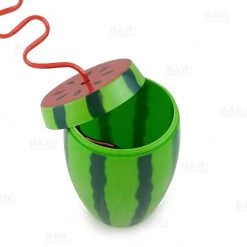 Best Pirce 🌟 Bars BarConic® Plastic Watermelon Drinking Cup W/ Twisty Straw And Lid - 28oz 🧨 -BARS Sales Store novelty cup with lid watermelon with straw 800 bpc2 800x